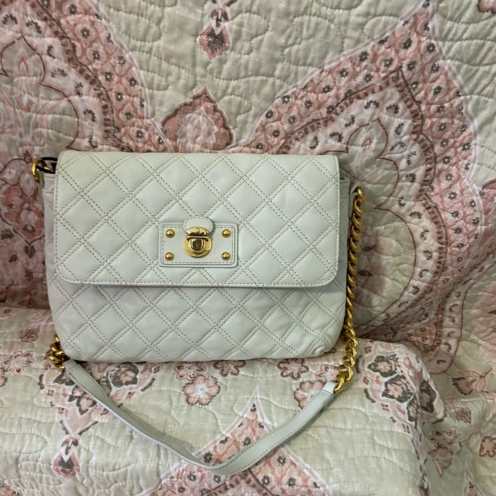 White quilted Marc Jacobs bag